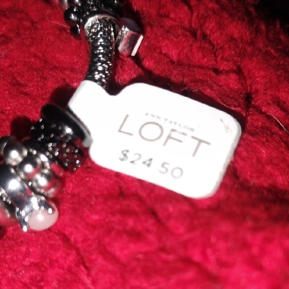 LOFT Silver and Black Beaded Bracelet - Picture 4 of 4